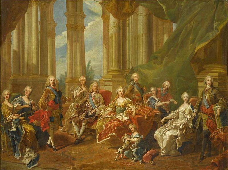 Louis Michel van Loo The family of Philip V in Sweden oil painting art